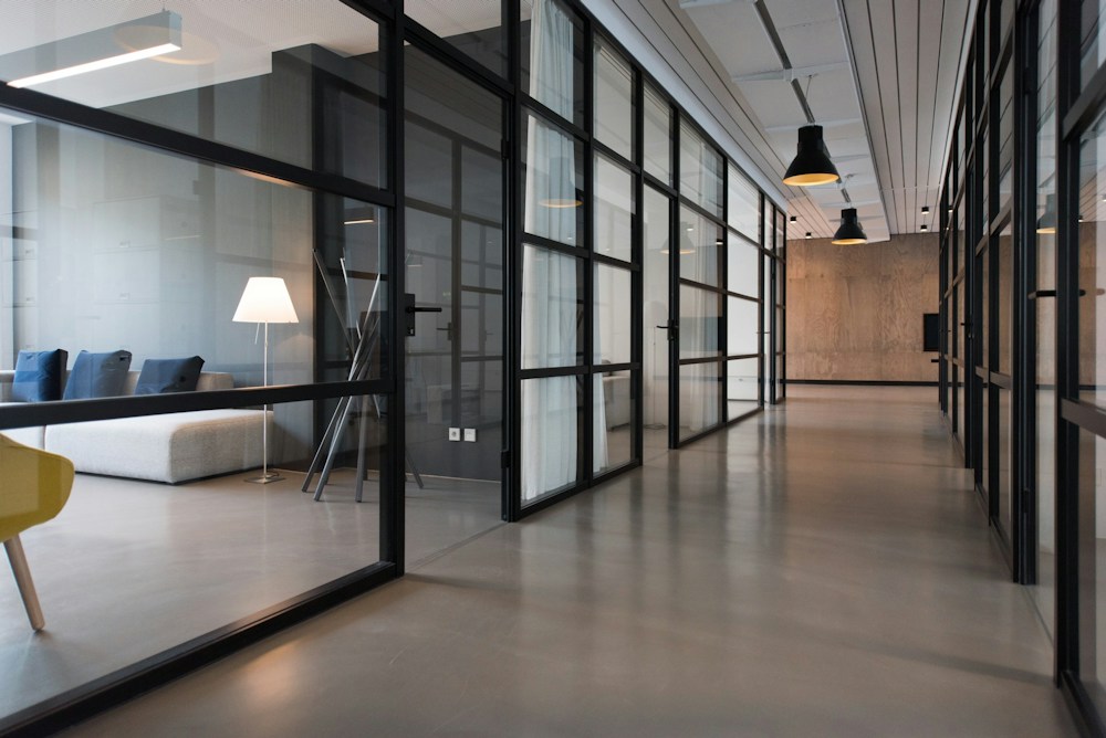 Bright, organized commercial office
